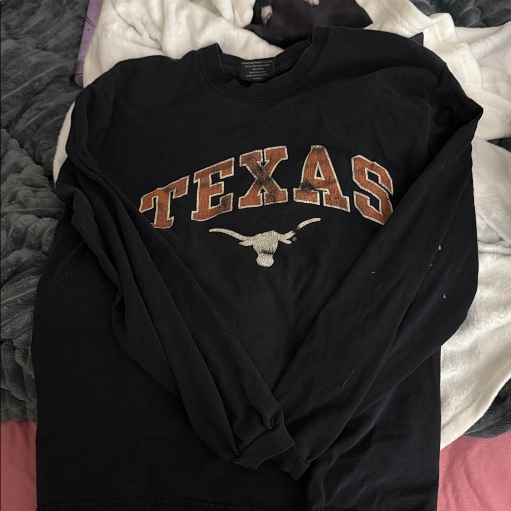 Texas Longhorns Black Long Sleeve Shirt